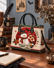 Frost Gnome Leather Handbag