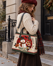 Frost Gnome Leather Handbag