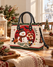 Frost Gnome Leather Handbag