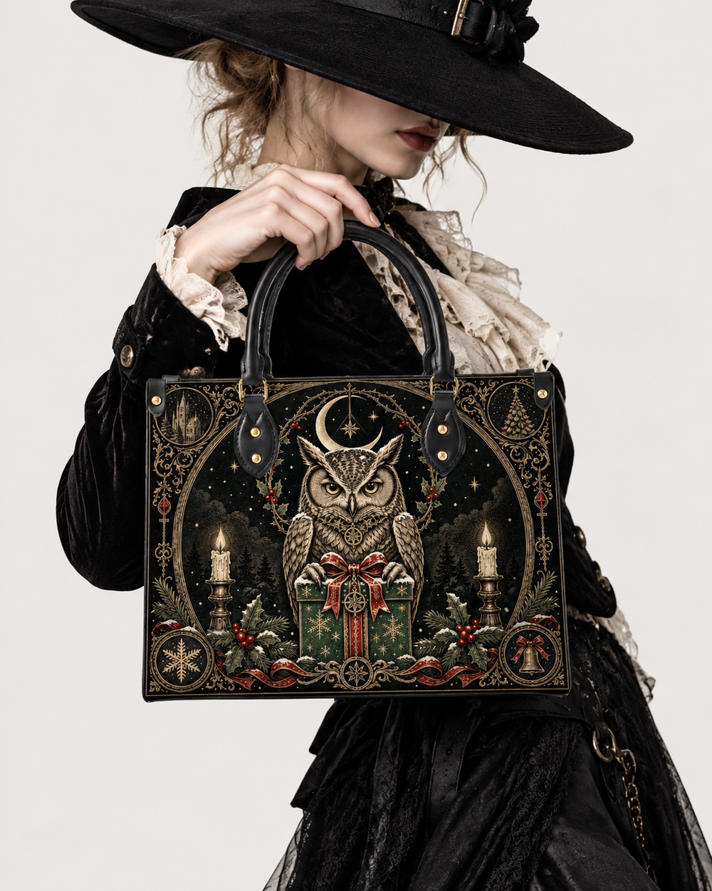 Owl's Gift Leather Handbag