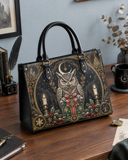 Owl's Gift Leather Handbag