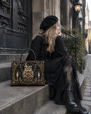 Owl's Gift Leather Handbag