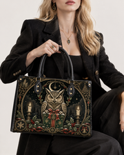 Owl's Gift Leather Handbag