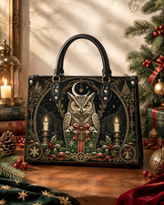 Owl's Gift Leather Handbag