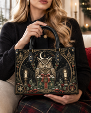 Owl's Gift Leather Handbag