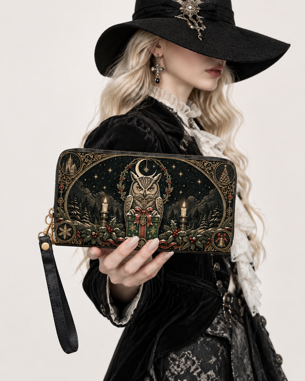 Owl's Gift Long Zip Wallet