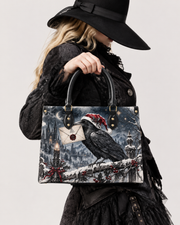 Raven's Winter Post Leather Handbag