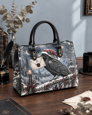 Raven's Winter Post Leather Handbag