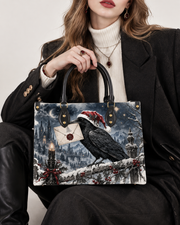 Raven's Winter Post Leather Handbag