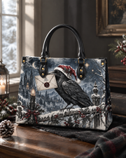 Raven's Winter Post Leather Handbag