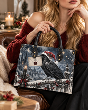 Raven's Winter Post Leather Handbag