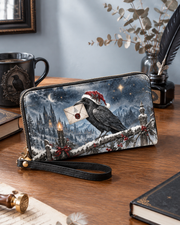 Raven's Winter Post Long Zip Wallet