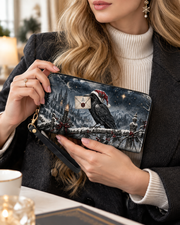 Raven's Winter Post Long Zip Wallet