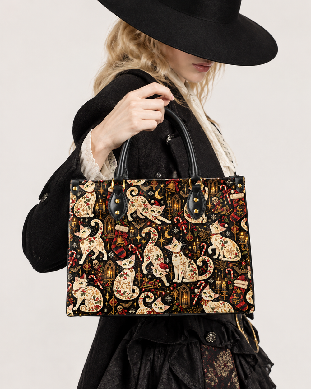 Holly Cat Leather Handbag