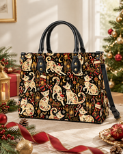 Holly Cat Leather Handbag