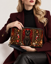 Crimson Kitty Long Zip Wallet
