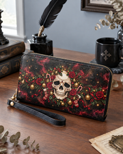 Skull Noel Long Zip Wallet