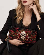 Skull Noel Long Zip Wallet