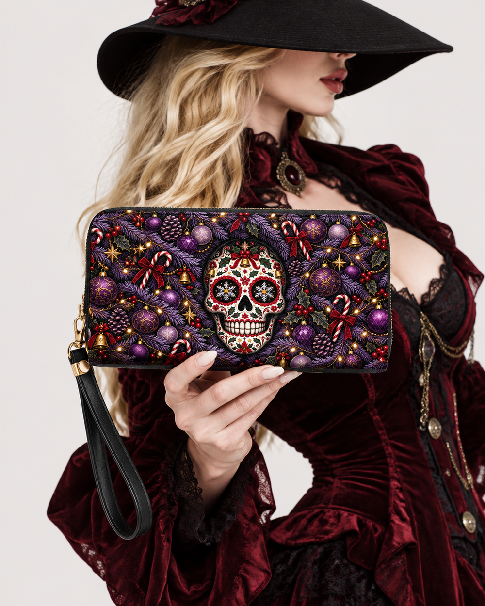 Violet Yule Long Zip Wallet