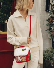 Xmas Snow Roof Tote Purse