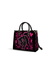 Pink Abyss Leather Handbag