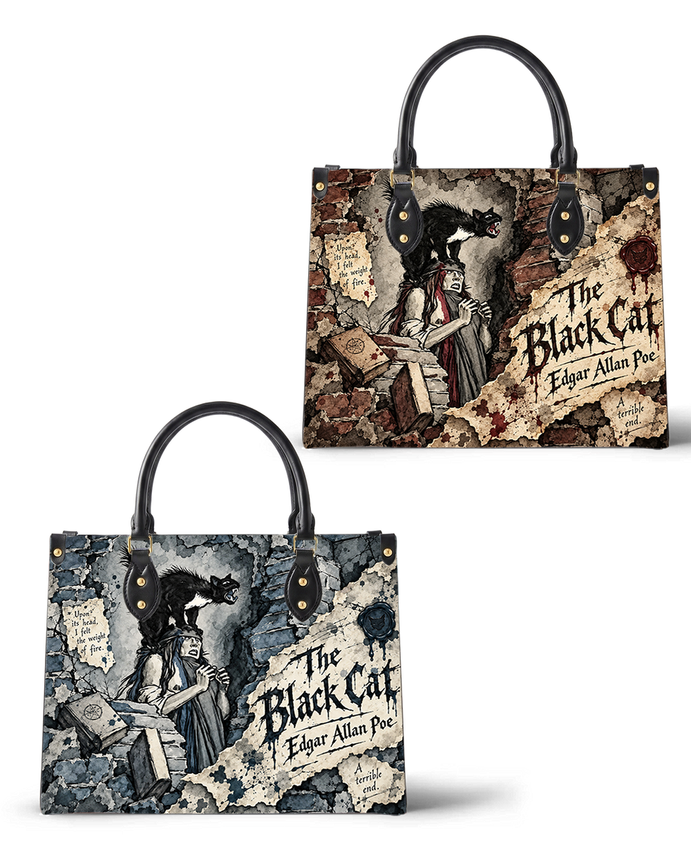 Black Cat Dual-Persona Tote