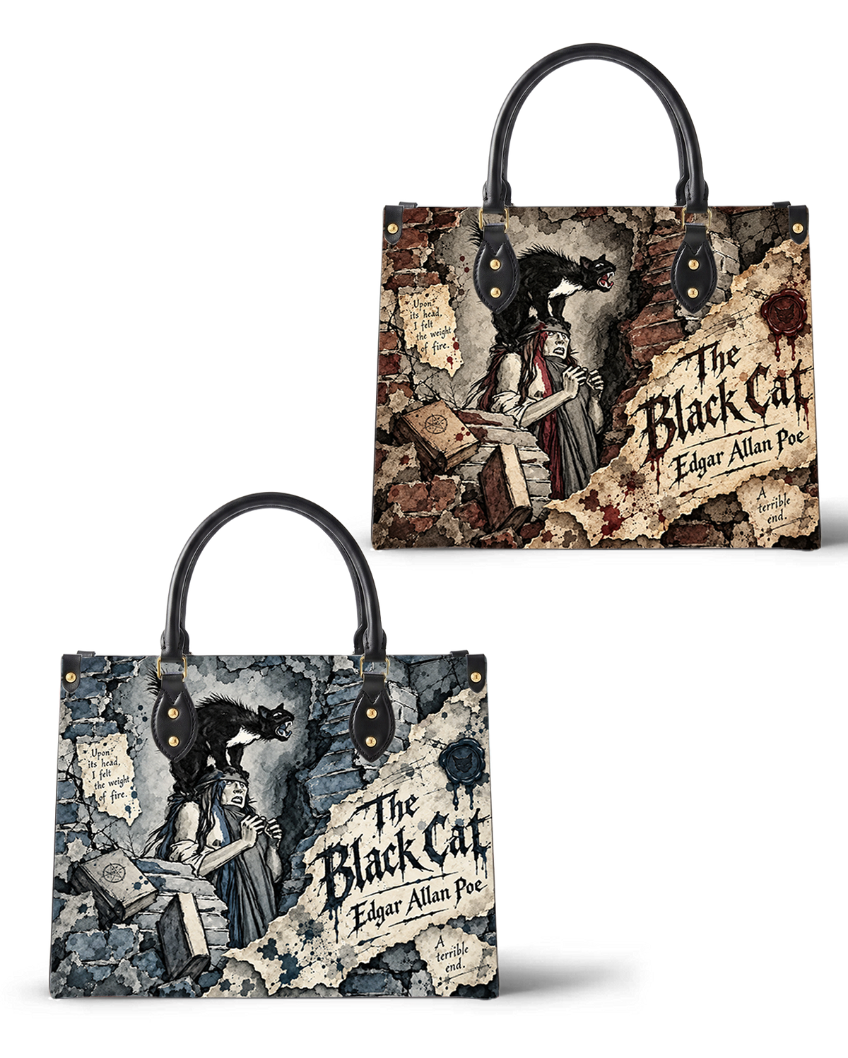 Black Cat Dual-Persona Tote
