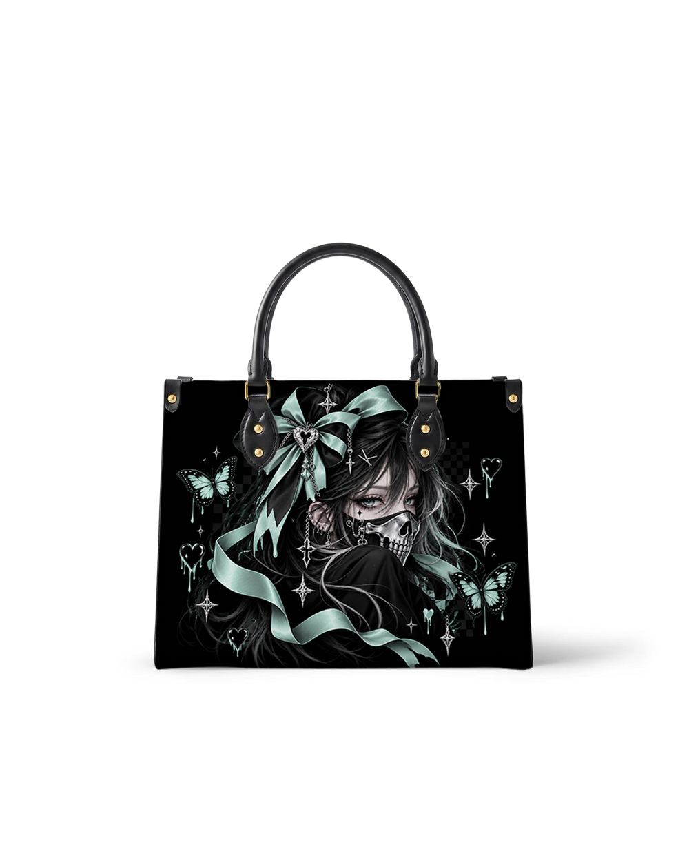 Teal Requiem Leather Handbag