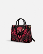 Bat Castle Leather Handbag