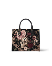 Widow's Web Leather Handbag