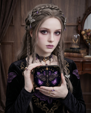 Lunar Grimoire Leather Handbag