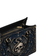 Deep Skull Leather Handbag