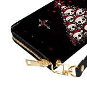Skull Tree Long Zip Wallet