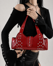 Bratz-Inspired Red Studded Bag