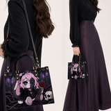 Weeping Rose Leather Handbag