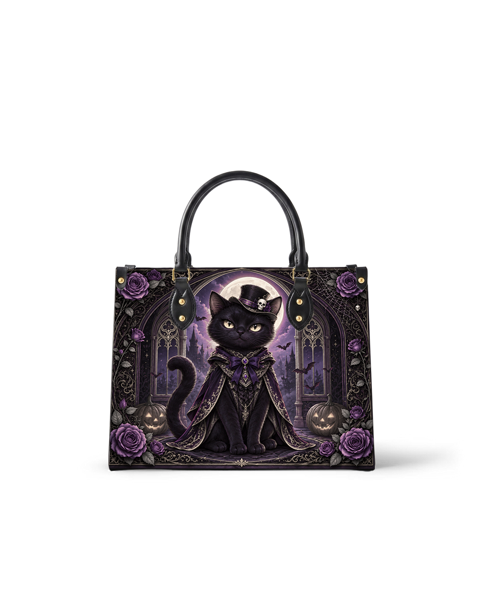 Vespercat Leather Handbag