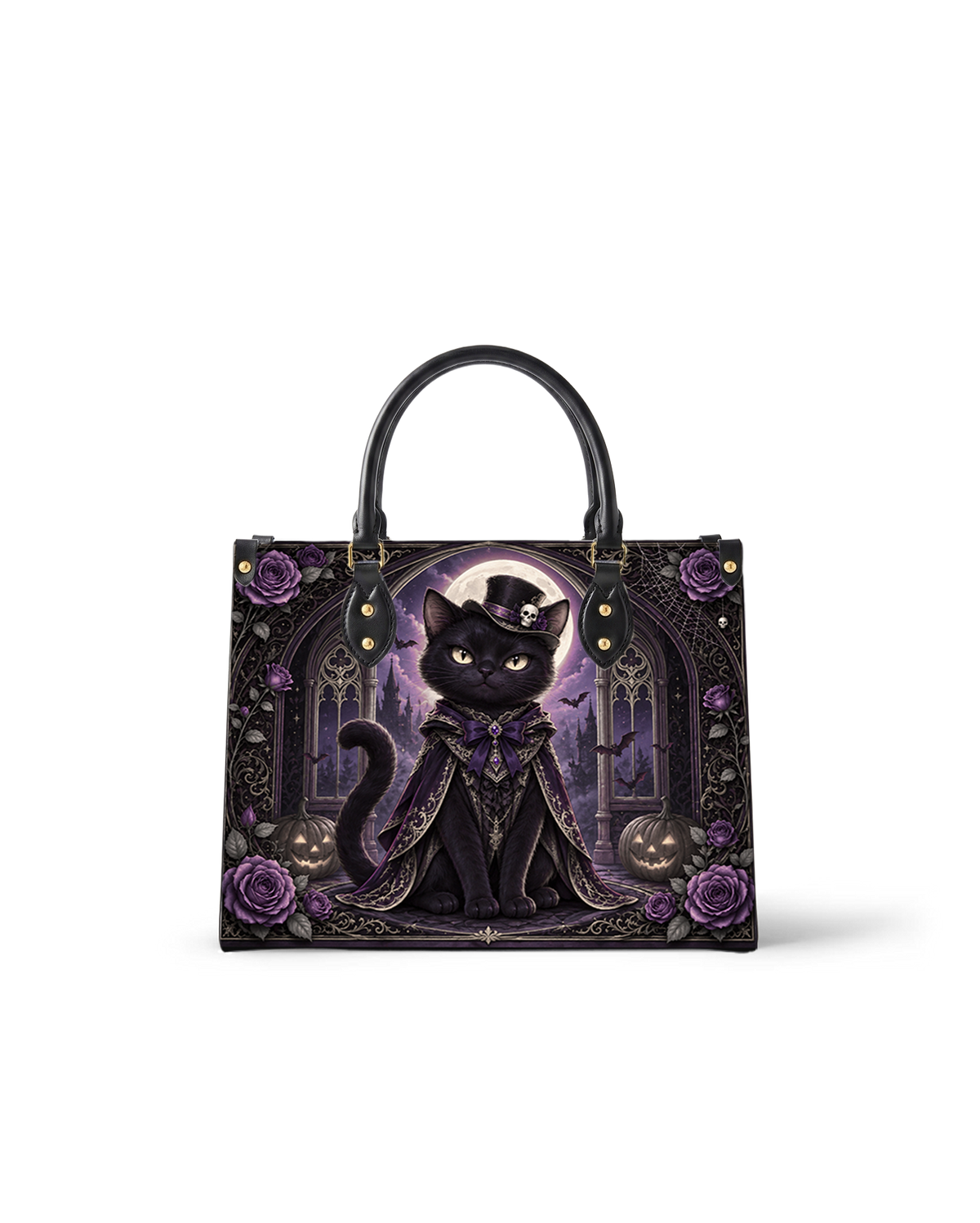 Vespercat Leather Handbag