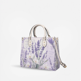 Violet Lavender Leather Handbag