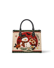 Frost Gnome Leather Handbag