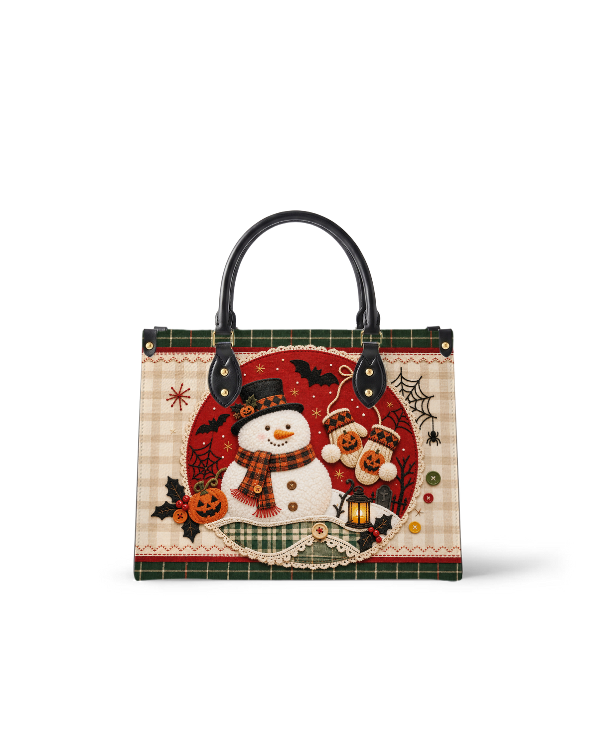 Frost Gnome Leather Handbag