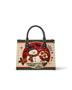 Frost Gnome Leather Handbag