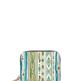 Turquoise Weave Mini Wallet