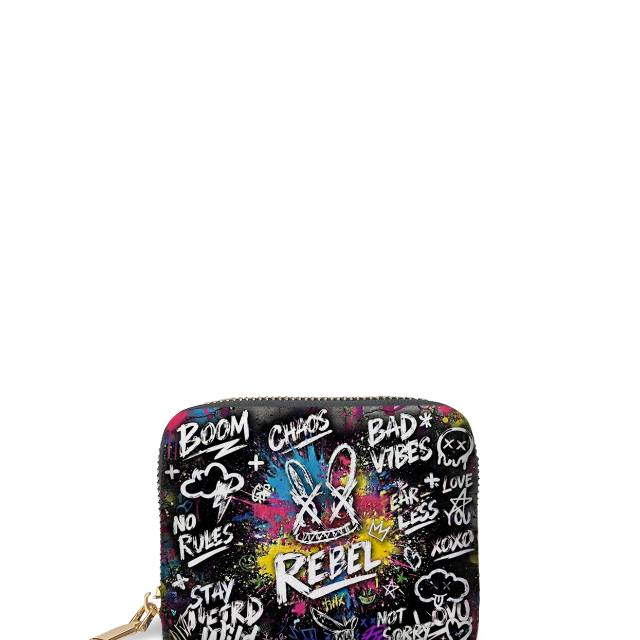 DIY "Paint-Your-Own" Rebel Bunny Bag (Paints Not Included) Mini Wallet