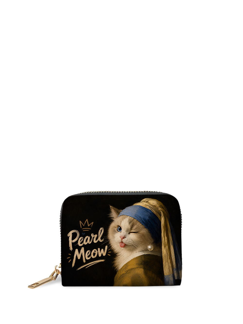 Pearl Meow Mini Wallet