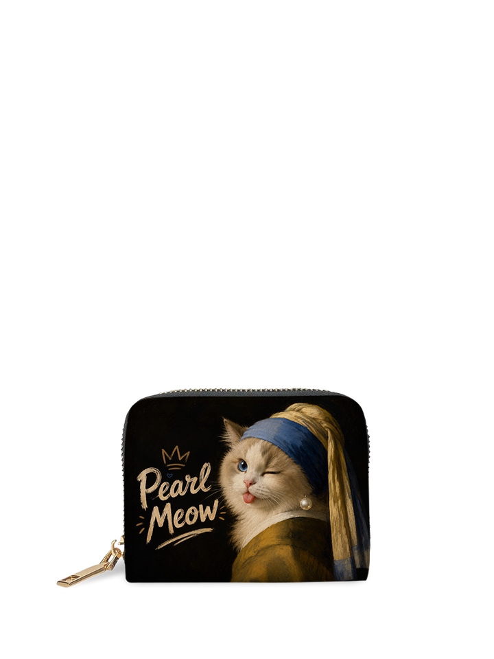 Pearl Meow Mini Wallet