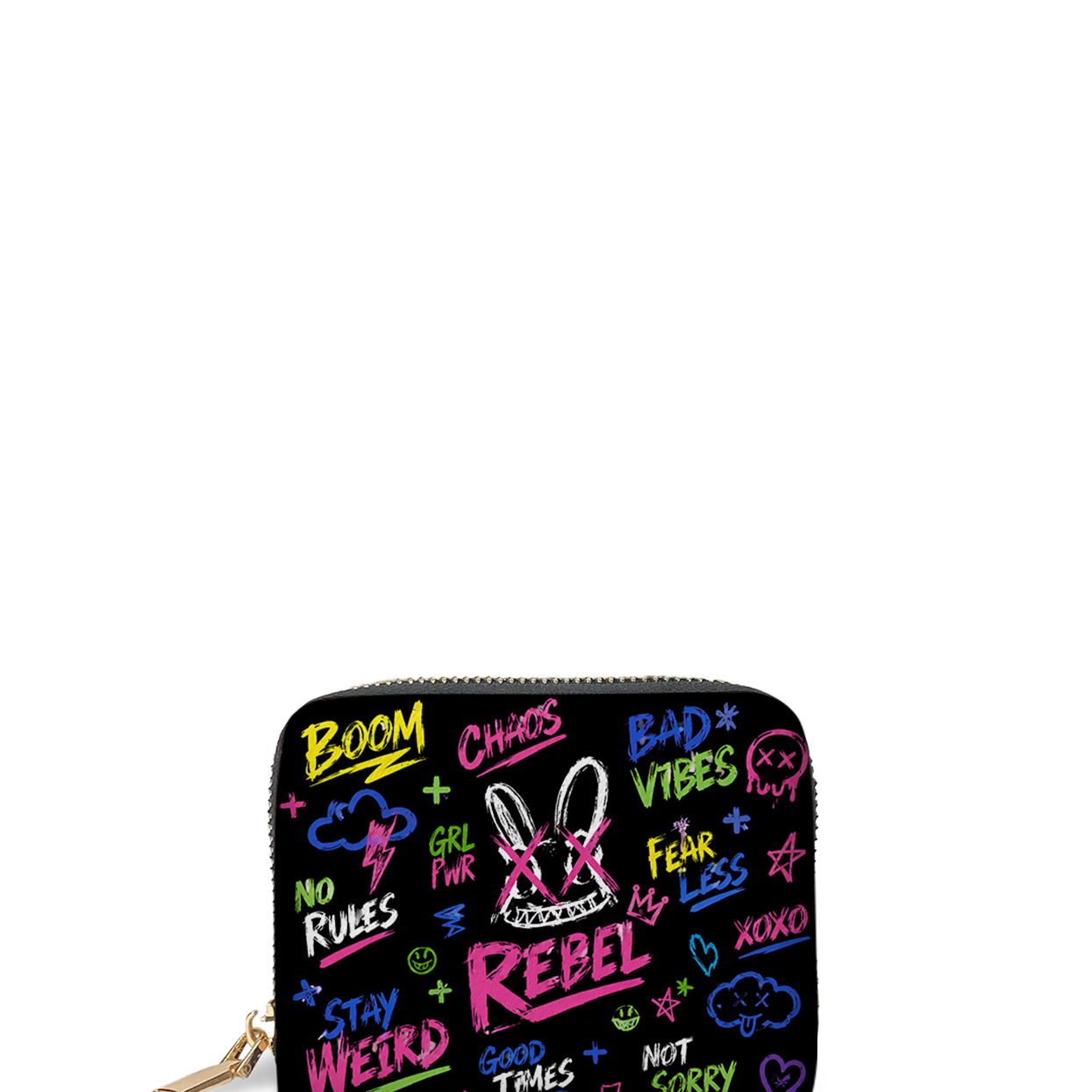 DIY "Paint-Your-Own" Rebel Bunny Bag (Paints Not Included) Mini Wallet