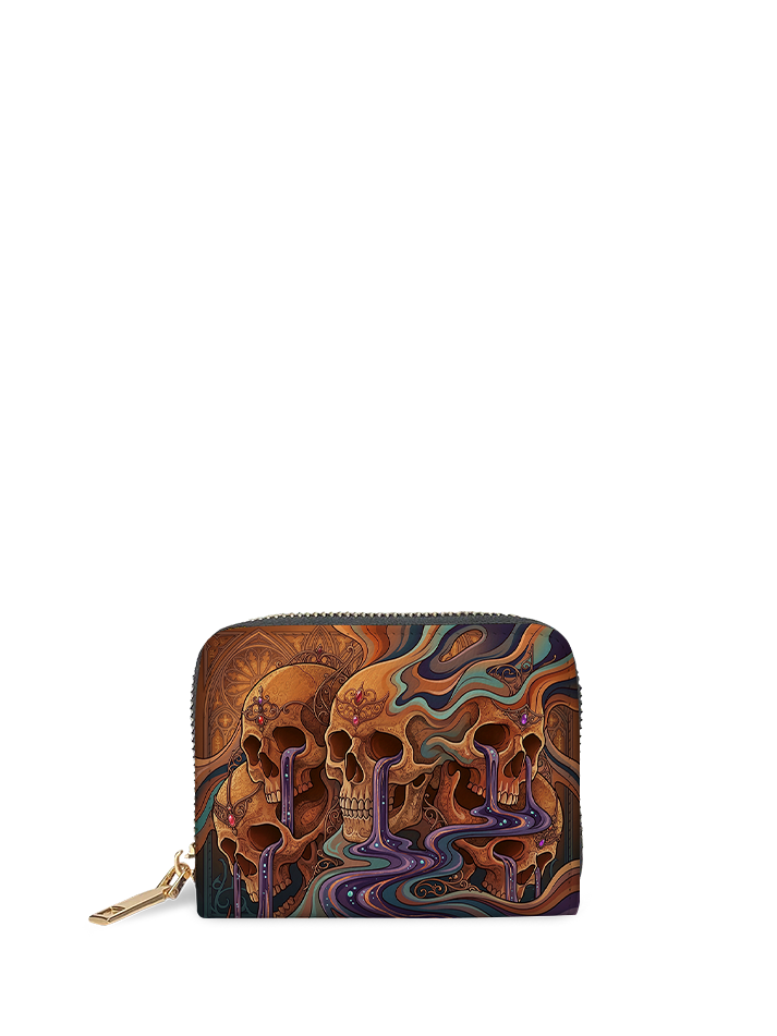 Skull Vortex Mini Wallet