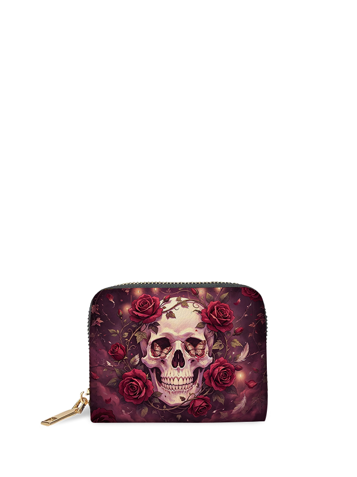 Bone Rose Mini Wallet