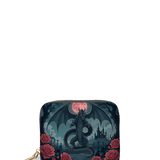 Crimson Moon Dragon Mini Wallet