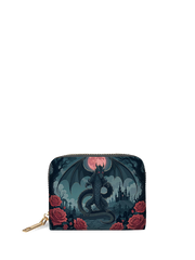 Crimson Moon Dragon Mini Wallet